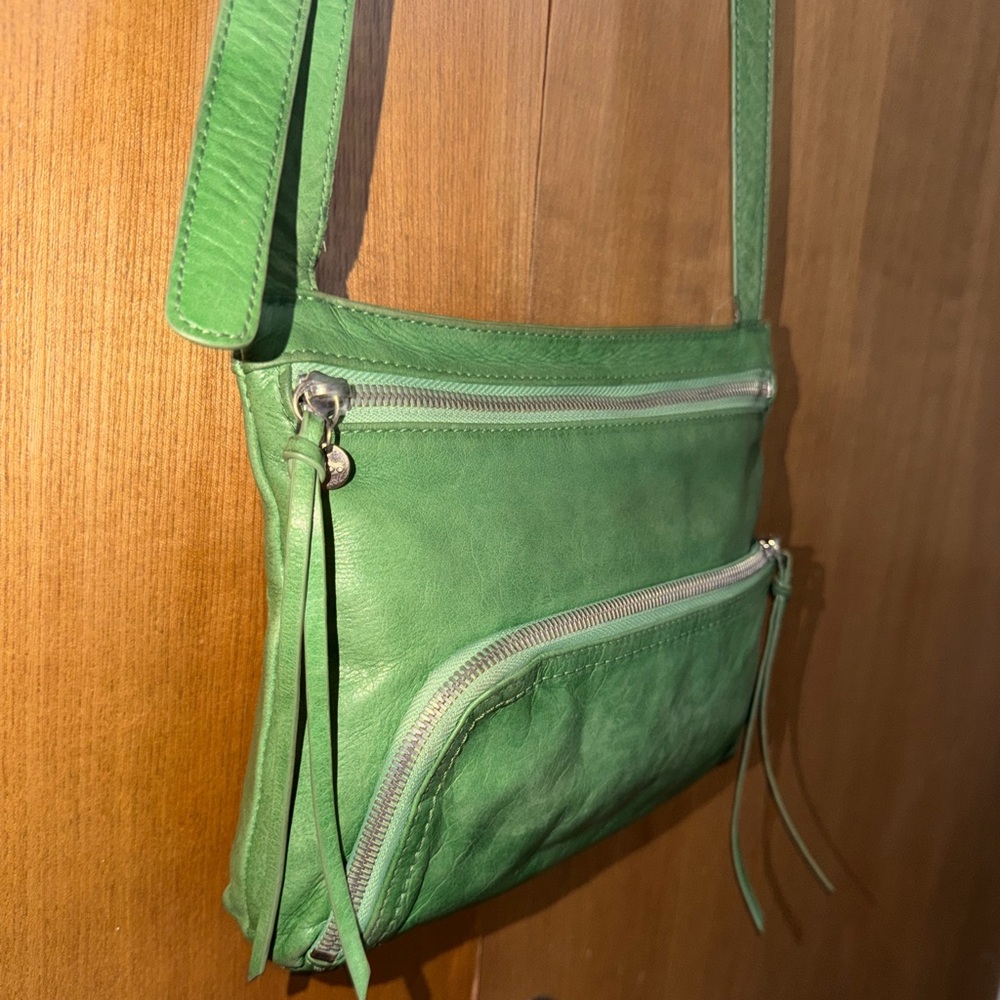 HOBO The Original Green Leather Crossbody Bag - Picture 16 of 16